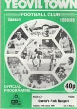 Yeovil Town v Queens Park Rangers 16-Aug-1988