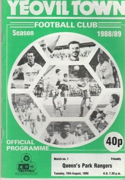 Yeovil Town v Queens Park Rangers 16-Aug-1988