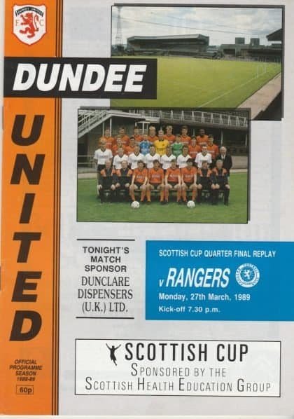 Dundee United v Glasgow Rangers 27-Mar-1989