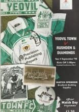 Yeovil Town v Rushden & Diamonds 05-Sep-1998