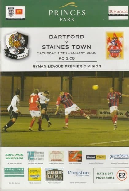 Dartford v Staines Town  17-Jan-2009