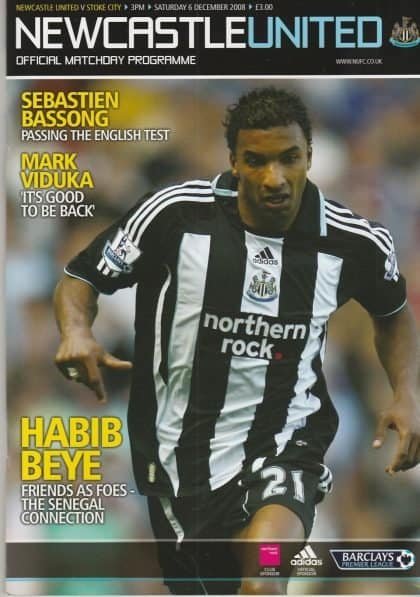 Newcastle United v Stoke City  06-Dec-2008