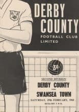 Derby County v Swansea City 25-Feb-1961