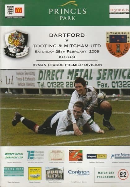Dartford v Tooting & Mitcham United  28-Feb-2008
