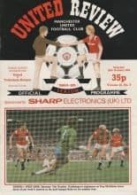 Manchester United v Tottenham Hotspur 20-Oct-1984