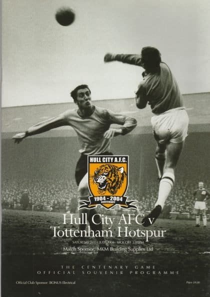 Hull City v Tottenham Hotspur 24-Jul-2004