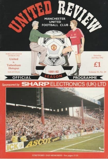 Manchester United v Tottenham Hotspur 02-May-1992