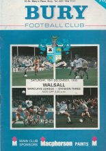 Bury v Walsall  16-Dec-1989