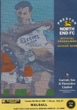 Preston North End v Walsall 06-Mar-1990