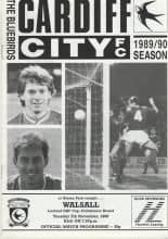 Cardiff City v Walsall   07-Nov-1989