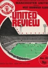 Manchester United v West Bromwich Albion  03-Mar-1973