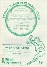 Yeovil Town v Wigan Athletic 28-Jul-1973