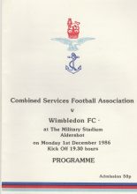 Combined Services FA v Wimbledon  01-Dec-1986