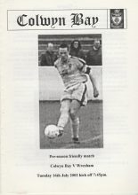 Colwyn Bay v Wrexham 16-Jul-2002