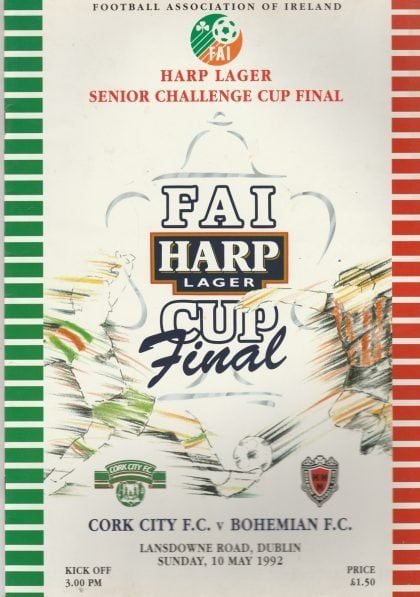 Cork City v Bohemians Dublin  10-May-1992