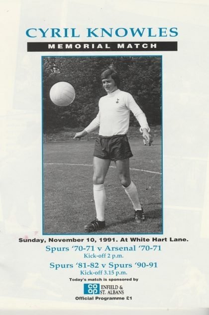 Spurs 70/71 v Arsenal 70/71  - Spurs 81/82 v Spurs 90/91