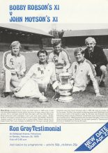 Bobby Robson's XI v John Motson's XI  25-Feb-1979