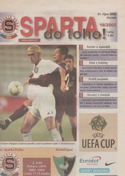 Sparta Prague v Denizlispor  31-Oct-2002