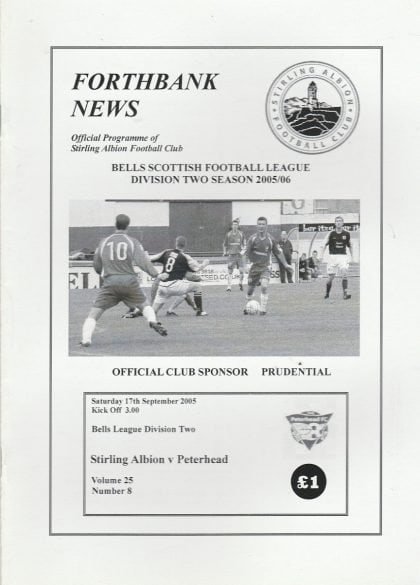 Stirling Albion v Peterhead  17-Sep-2005