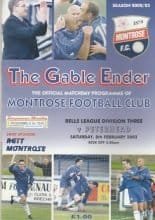 Montrose v Peterhead  08-Feb-2003
