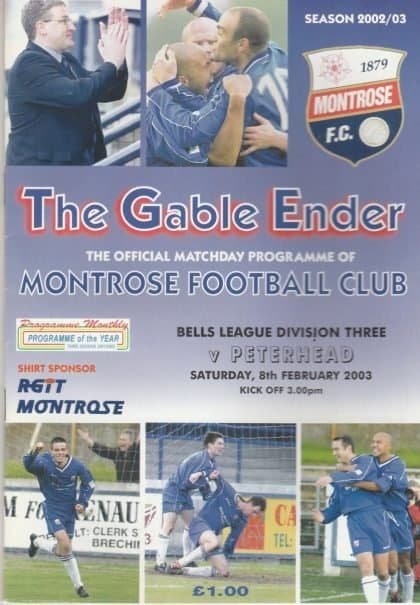 Montrose v Peterhead  08-Feb-2003