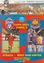 Steaua Bucharest v West Ham United  21-Oct-1999