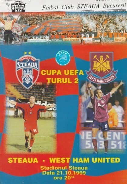 Steaua Bucharest v West Ham United  21-Oct-1999