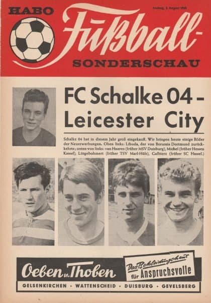 Schalke 04 v Leicester City 02-Aug-1968