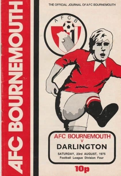 AFC Bournemouth v Darlington 23-Aug-1975