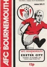 AFC Bournemouth v Exeter City 09-Oct-1976