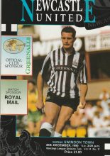 Newcastle United v Swindon Town 26-Dec-1990