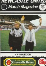 Newcastle United v Wimbledon 05-Sep-1987