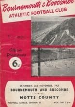 Bournemouth & Boscombe Athletic v Notts County 02-Nov-1963