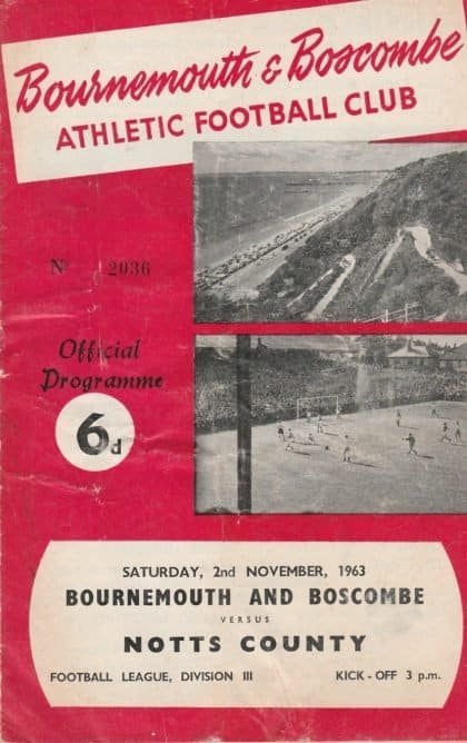 Bournemouth & Boscombe Athletic v Notts County 02-Nov-1963
