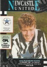 Newcastle United v Blackburn Rovers 12-Jan-1991