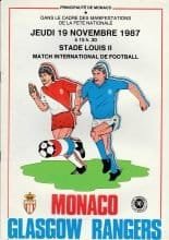 AS Monaco v Glasgow Rangers 19-Nov-1987