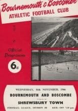 Bournemouth and Boscombe Athletic v Shrewsbury Town 16-Nov-1966