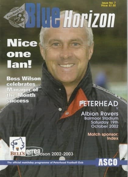 Peterhead v Albion Rovers 19-Oct-2002