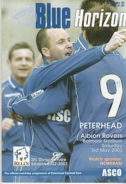 Peterhead v Albion Rovers 03-May-2003