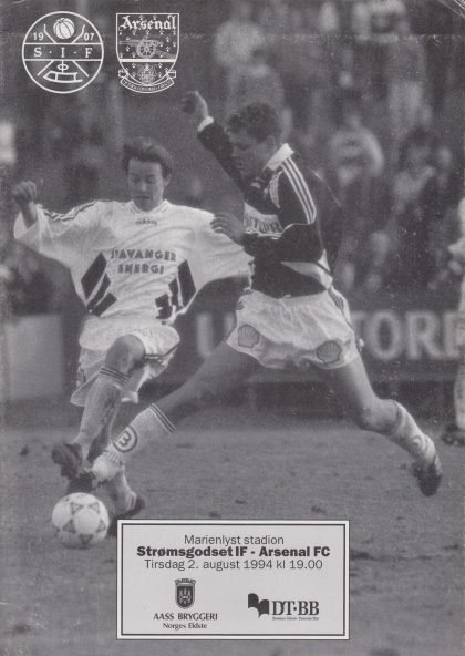 Strǿmsgodset IF v Arsenal 02-Aug-1994