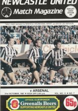 Newcastle United v Arsenal  31-Oct-1987