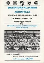 Sollentuna Alliansen v Aston Villa  19-Jul-1990
