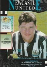 Newcastle United v Barnsley 17-Nov-1990