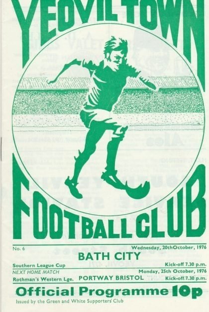 Yeovil Town v Bath City 20-Oct-1976