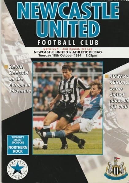Newcastle United v Athletic Bilbao  18-Oct-1994