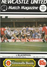 Newcastle United v Blackpool   07-Oct-1987