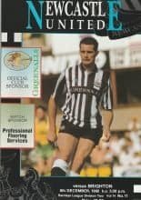 Newcastle United v Brighton and Hove Albion 08-Dec-1990