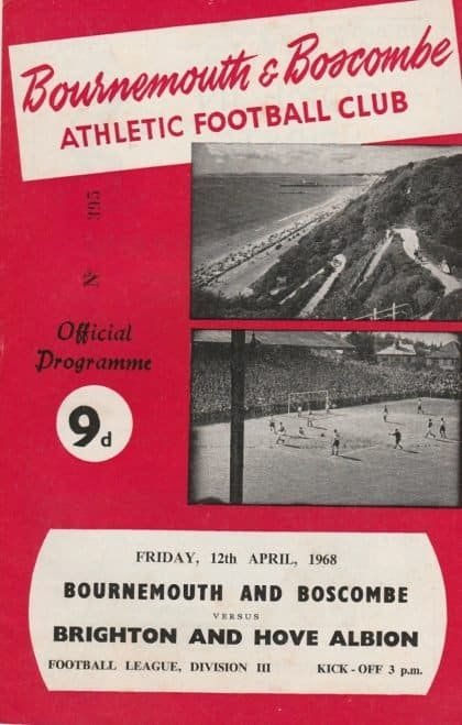 Bournemouth & Boscombe Athletic v Brighton & Hove Albion 12-Apr-1968