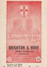 Lincoln City v Brighton & Hove Albion  07-Mar-1964