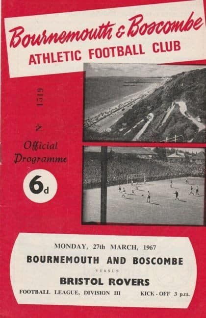 Bournemouth & Boscombe Athletic v Bristol Rovers 27-Mar-1967